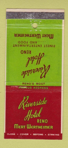 Matchbook Cover - Riverside Hotel Reno NV Casino WEAR 30 Stick