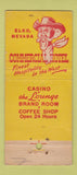 Matchbook Cover - Ranchinn Casino Elko NV WEAR  30 Stick