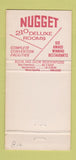 Matchbook Cover - Nugget Casino Sparks East Reno NV girlie WORN 30 Strike