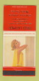 Matchbook Cover - Fred Latimer Match Collector London pinup #4 30 Strike