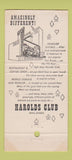 Matchbook Cover - Harolds Club Casino Reno NV girlie 30 Strike