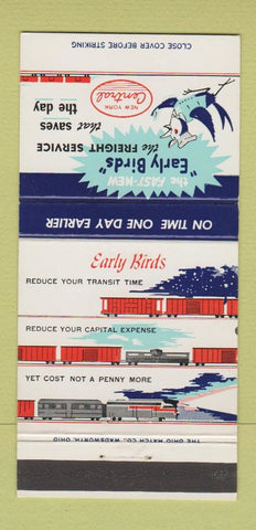 Matchbook Cover - New York Central Railroad Early Birds  30 Strike
