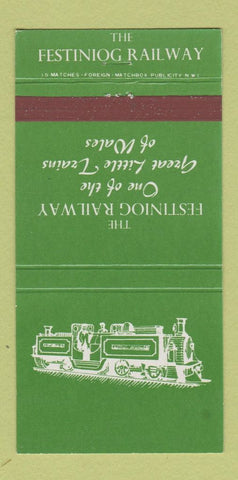 Matchbook Cover - Festinog Railroad Wales 30 Strike
