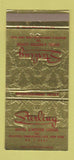 Matchbook Cover - Sterling Hotel Motor Lodge Greenwood Lake NY 30 Strike