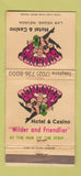 Matchbook Cover - Bonanza Hotel Casino Las Vegas NV girlie WORN 30 Strike