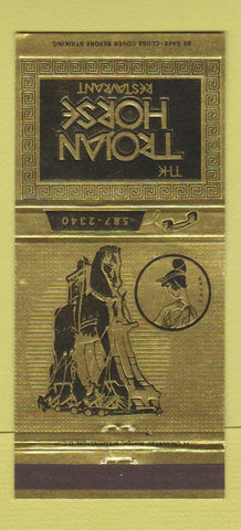 Matchbook Cover - Trojan Horse Restaurant Holiday Inn Silver Spring MD 30 Strike