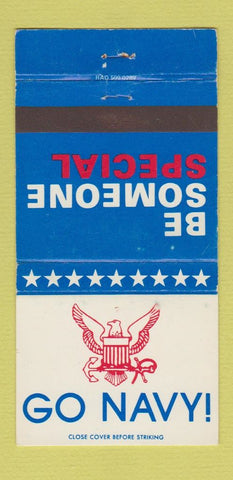 Matchbook Cover - US Navy Recruiting Be Someone Special WEAR 30 Strike