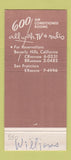 Matchbook Cover - Hotel Sahara Casino Las Vegas NV girlie 30 Strike