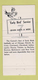 Matchbook Cover - New York Central Railroad Early Birds  30 Strike