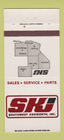 Matchbook Cover - Southwest Kenworth Trucking NV AZ UT WY NM 30 Strike