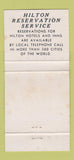 Matchbook Cover - Rogue's Manor Casanova Hilton Hotels WEAR 30 Strike