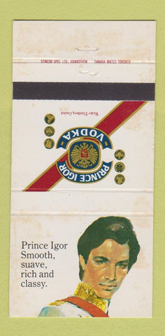 Matchbook Cover - Prince Igor Vodka WORN 30 Strike