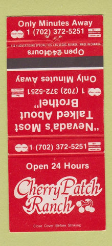 Matchbook Cover - Cherry Patch Ranch NV BRothel 30 Strike