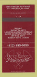 Matchbook Cover - Office Lounge Restaurant Pittsburgh PA 30 Strike