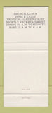 Matchbook Cover - Billie's Bar Restaurant Key West FL 30 Strike