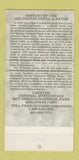 Matchbook Cover - Fountain Room Arlington Hotel Hot Springs AR 30 Strike