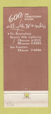 Matchbook Cover - Hotel Sahara Casino Las Vegas NV Tonga Room 30 Strike