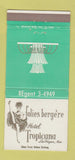 Matchbook Cover - Hotel Tropicana Las Vegas NV girlie casino 30 Strike