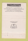Matchbook Cover - Musterring Leeuwarden Netherlands WEAR 40 Strike