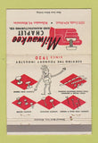 Matchbook Cover - Milwaukee Chaplet Milwaukee WI 40 Strike