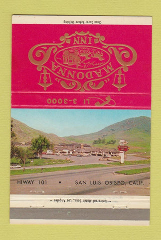 Matchbook Cover - Madonna Inn San Luis Obispo CA 40 Strike
