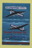 Matchbook Cover - DC6 Mainliner Airplane 40 Strike