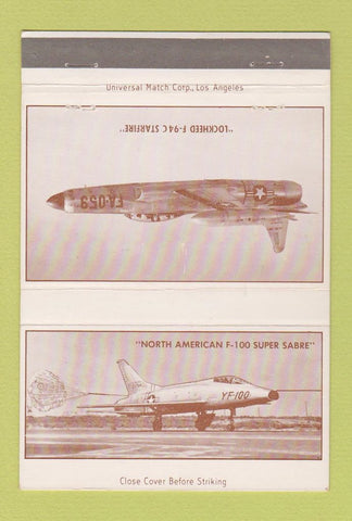 Matchbook Cover - Aircraft Engineering Los Angeles CA #2 Lockheed 40 Strike