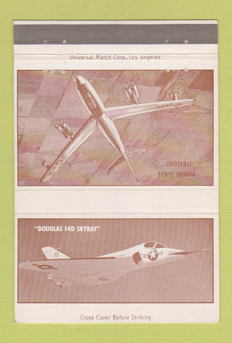 Matchbook Cover - Aircraft Engineering Los Angeles CA #3 Douglas F4D 40 Strike