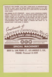 Matchbook Cover - Aircraft Engineering Los Angeles CA #3 Douglas F4D 40 Strike