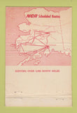 Matchbook Cover - Northern Consolidated Airlines WEAR Alaska AK 40 Strike