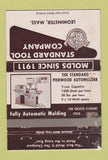 Matchbook Cover - Standard Tool Leominster MA POOR 40 Strike