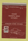 Matchbook Cover - Streater Store Fixtures Minneapolis MN Convention 40 Strike