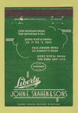 Matchbook Cover - Liberty Cleaners Chicago IL John Skahen 40 Strike