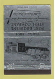 Matchbook Cover - Fort Duquesne Steel Company Pittsburgh PA 40 Strike