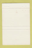 Matchbook Cover - Toyota 40 Strike