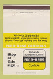 Matchbook Cover - Penn Basco Controls 40 Strike