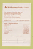 Matchbook Cover - Sumitomo Bank of California San Francisco CA 40 Strike