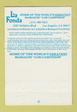 Matchbook Cover - La Fonda Mexican Restaurant Los Angeles CA 40 Strike