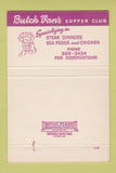 Matchbook Cover - Butch Van's Supper Club Kewaunee WI 40 Strike