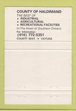 Matchbook Cover - County Of Haldimand ON Cayuga WEAR 40 Strike
