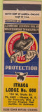 Matchbook Cover - Matchbook Cover Moose Lodge Ithaca NY