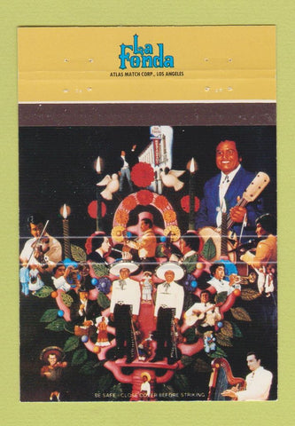 Matchbook Cover - La Fonda Mexican Restaurant Los Angeles CA 40 Strike