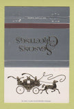 Matchbook Cover - Mid West National Bank Lake Forest IL? Christmas 40 Strike