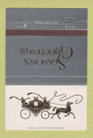 Matchbook Cover - Mid West National Bank Lake Forest IL? Christmas 40 Strike