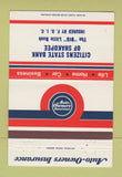 Matchbook Cover - Citizens State Bank Shakopee MN? 40 Strike