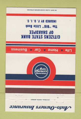 Matchbook Cover - Citizens State Bank Shakopee MN? 40 Strike