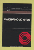 Matchbook Cover - Bank Of Oklahoma OK  40 Strike