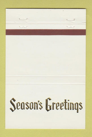 Matchbook Cover - Manneford State Bank Manneford OK Christmas 40 Strike