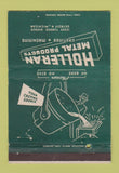 Matchbook Cover - Holleran Metal Products Detroit MI WEAR 40 Strike