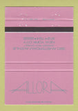 Matchbook Cover - Allora New York City 40 Strike